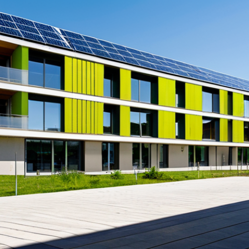 Home 19 에너지 포지티브 건축의 사회적 가치 - Positive Energy Architecture**
"Exterior of a modern, sustainable eco-district building in Bolzano,...