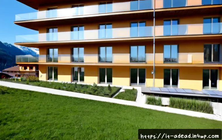 Home 17 에너지 포지티브 건축 사례 연구 - Photorealistic exterior case study of an energy-positive residential building in northern Italy, mod...